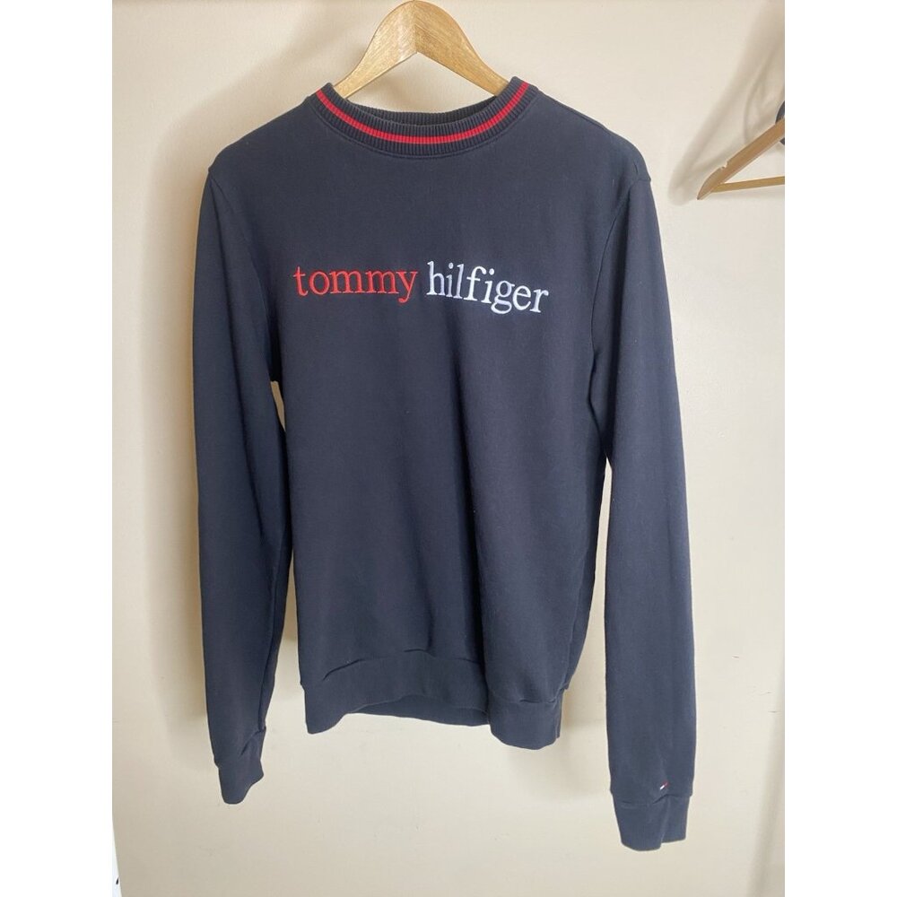 Tommy Hilfiger Black Sweater Mens Size Medium